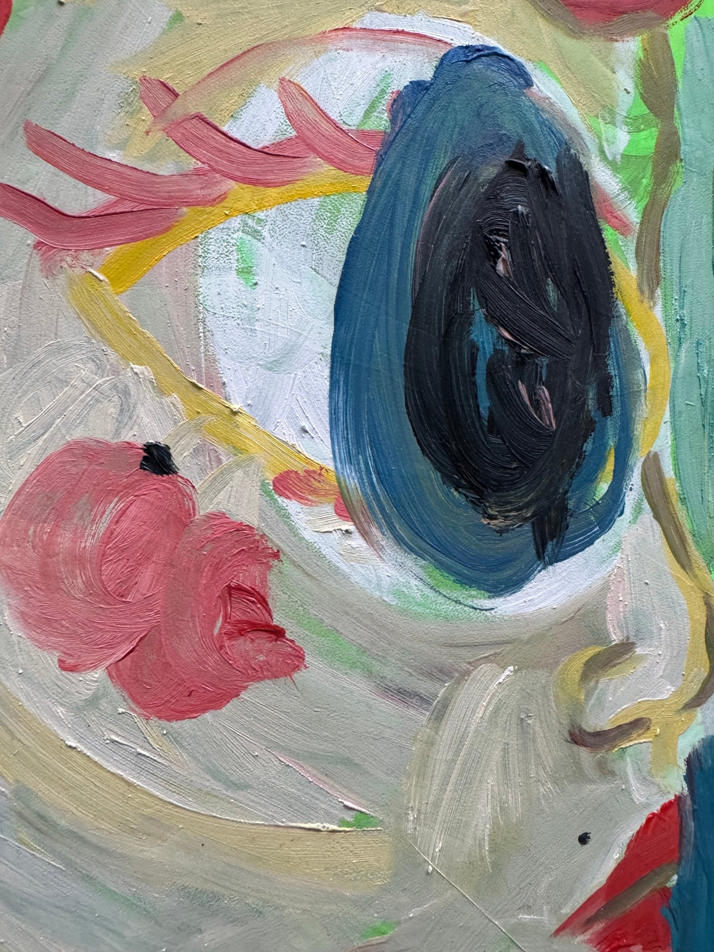 Zoë Argires "Selective Hearing Ginger" Oil on Wood Panel