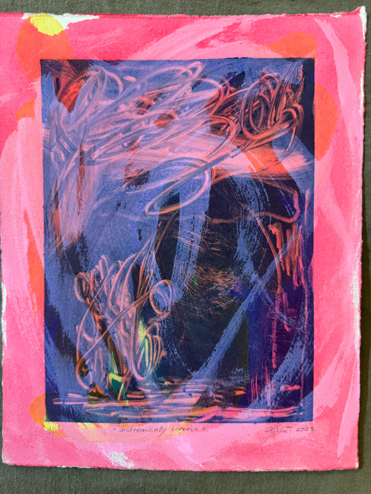 Polina Tereshina "Anatomically Correct" Monotype on Paper