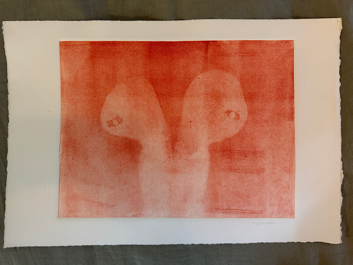 Tom Koehler “Female Study III (Afterglow)” Monotype