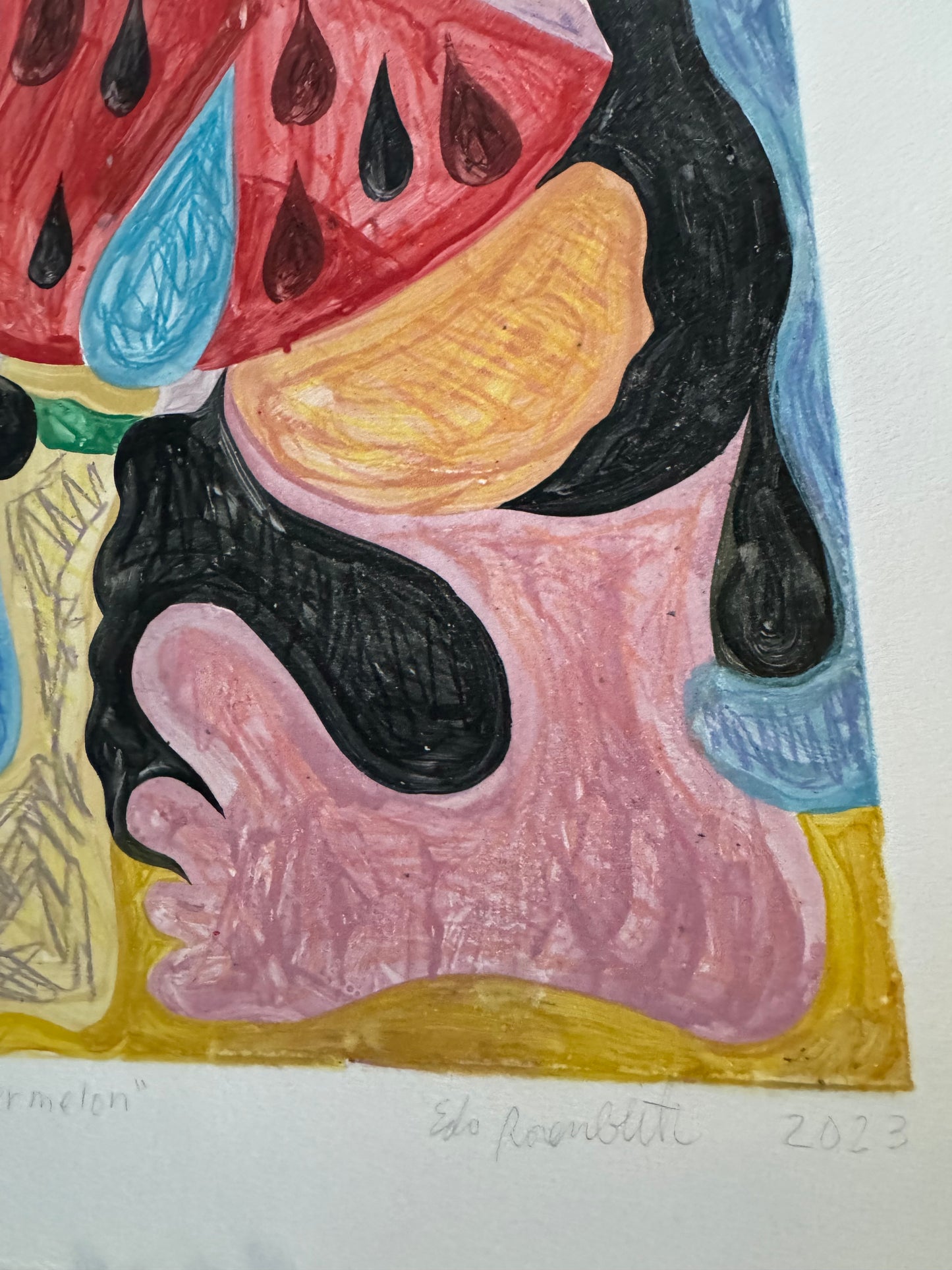 Edo Rosenblith "Watermelon" Monotype 1/1