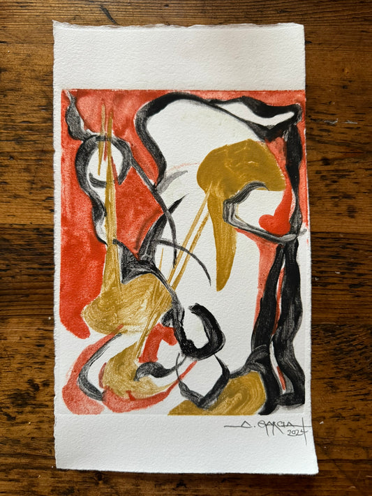 Astrid Garcia "Permeable Boundaries I" Monotype