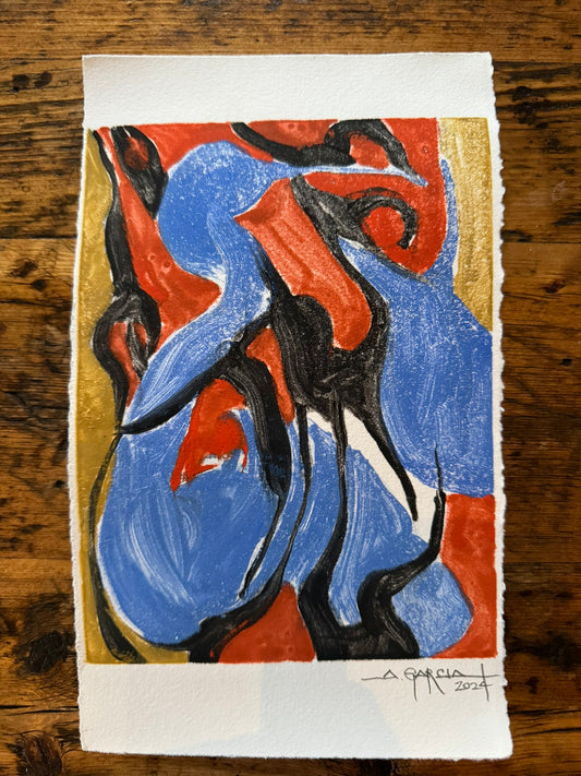 Astrid Garcia "Permeable Boundaries II" Monotype