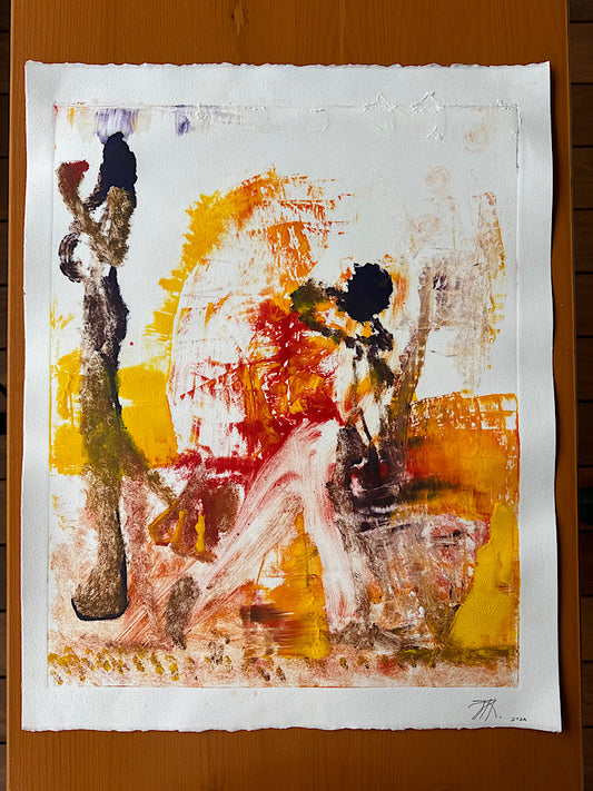 Juan Jose Heredia "The Red Clown" Monotype 1/1