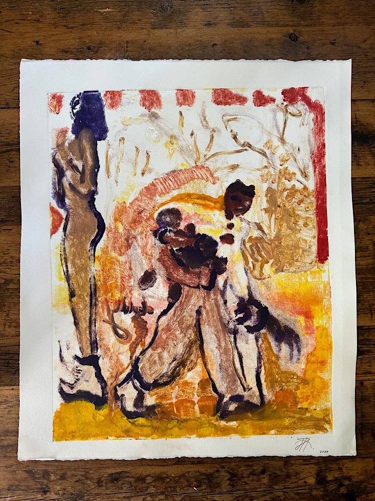 Juan Jose Heredia "Baby Arms of Papa" Monotype