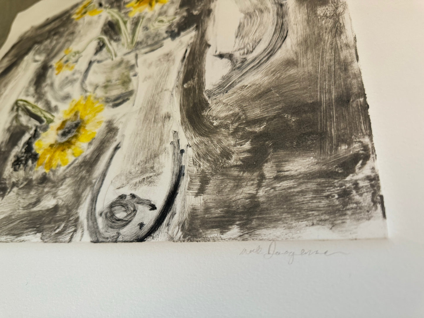 Nick Jorgensen “Split Vase” Monotype #2