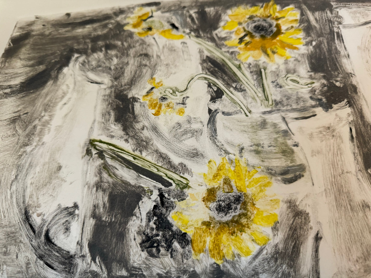 Nick Jorgensen “Split Vase” Monotype #2