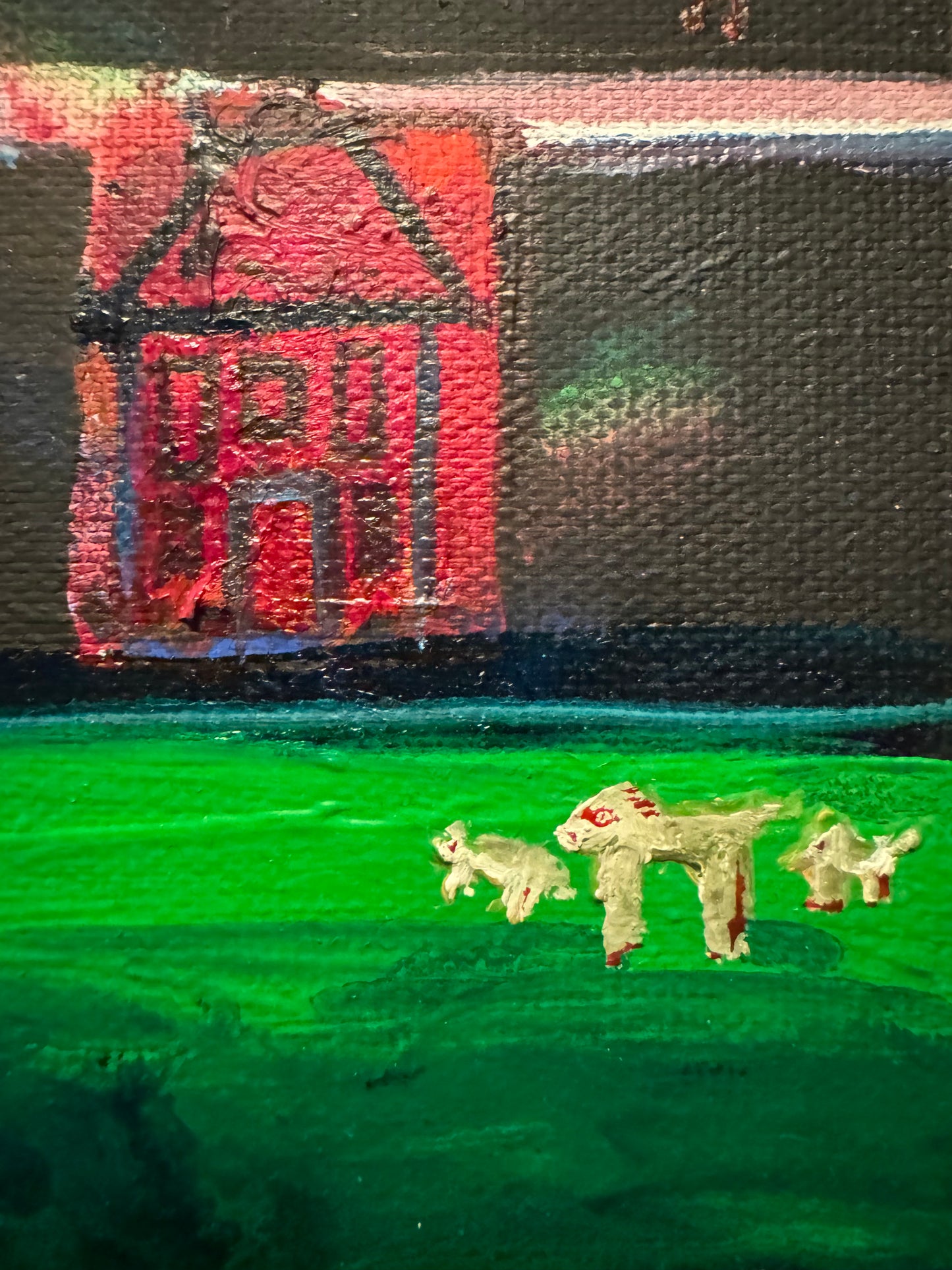 Zoë Argires "Red Barn" Oil on Canvas