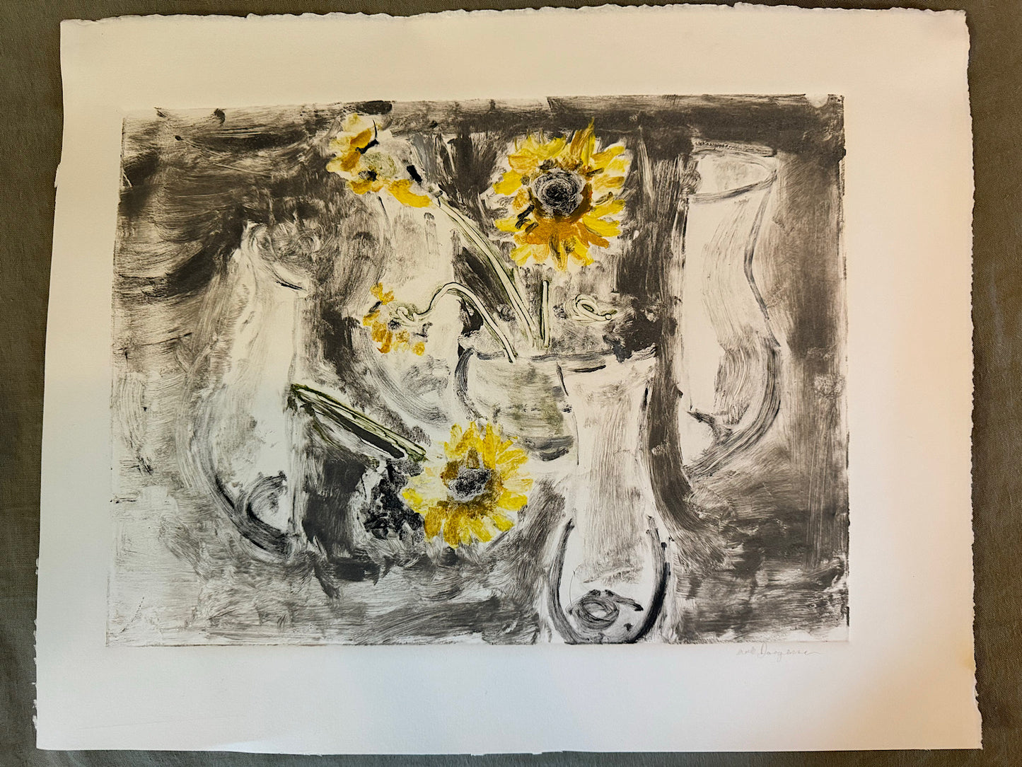 Nick Jorgensen “Split Vase” Monotype #2