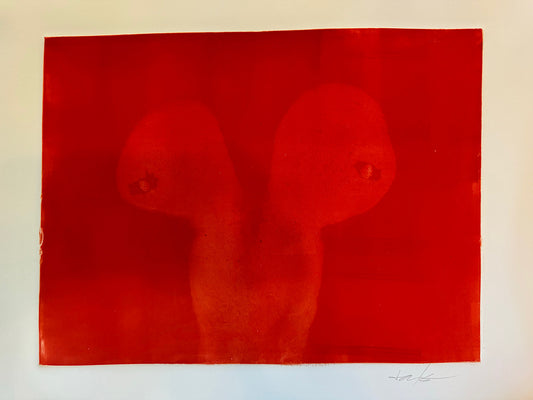 Tom Koehler “Female Study I (Red)” Monotype